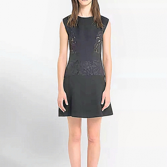 Sandro Dresses & Skirts - Sandro Paris Reda Black Sleeveless Lace Inset Dress Size 4